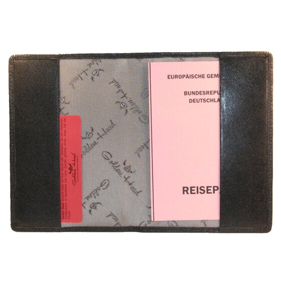 Golden Head Estuche para pasaporte de Colorado de cuero RFID de 10 cm