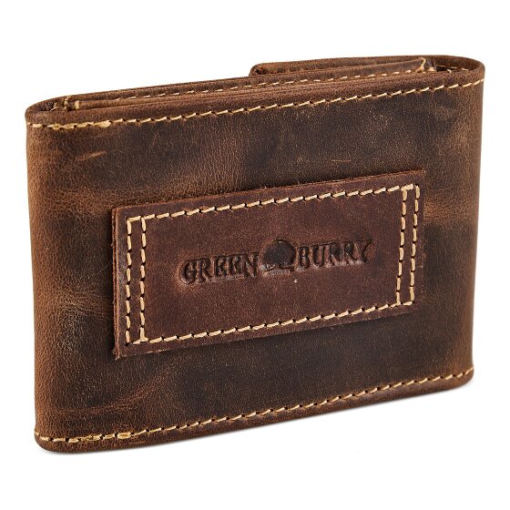 Greenburry Vintage Estuche para tarjetas de crédito Protección RFID Piel 7 cm