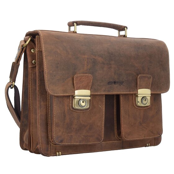 Greenburry Maletín Vintage Piel 40 cm