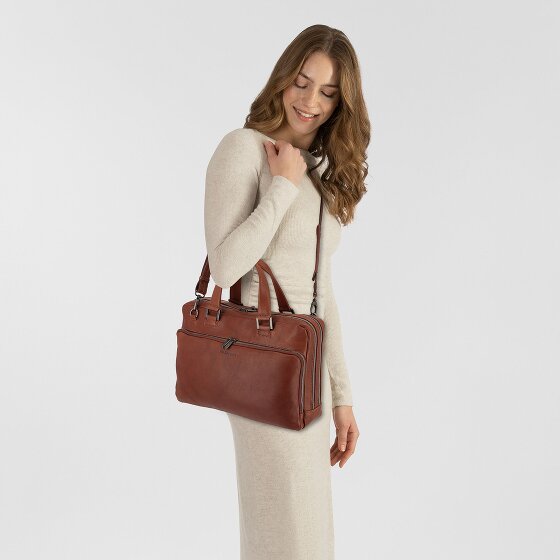 Plevier Vintage Larry Maletín Piel 40 cm Compartimento para el portátil