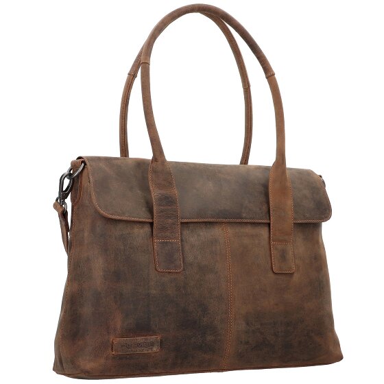 Plevier Retro Lamarr Bolsa de hombro Piel 45 cm Compartimento para el portátil