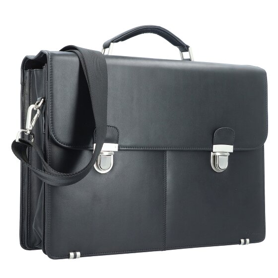 Esquire Maletín Oxford de piel 42 cm