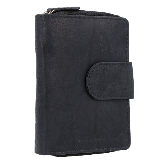 Greenburry Billetera básica de cuero RFID 9 cm