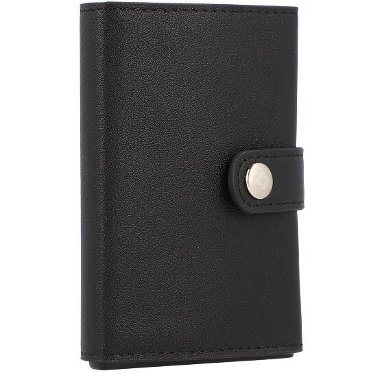 Samsonite Estuche para tarjetas de crédito Alu Fit de cuero RFID 6,5 cm