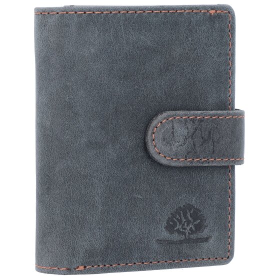 Greenburry Billetera original vintage de cuero RFID 8 cm