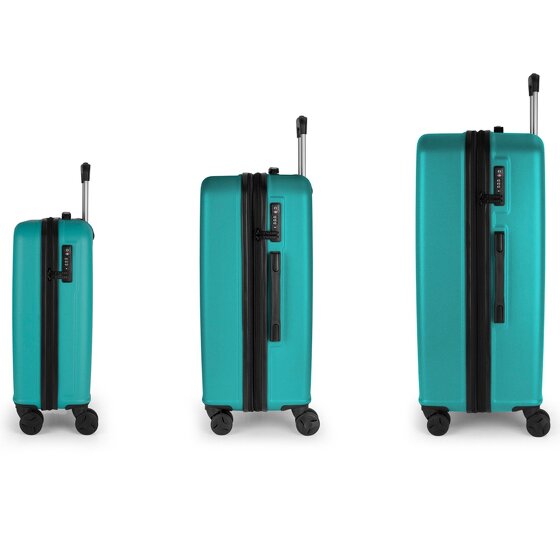 Gabol Juego 3 Juego de maletas de 4 ruedas 3pcs.