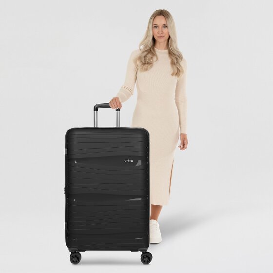 d&n Travel Line 4300-Plus 4 ruedas Carrito L 76 cm con pliegue de expansión