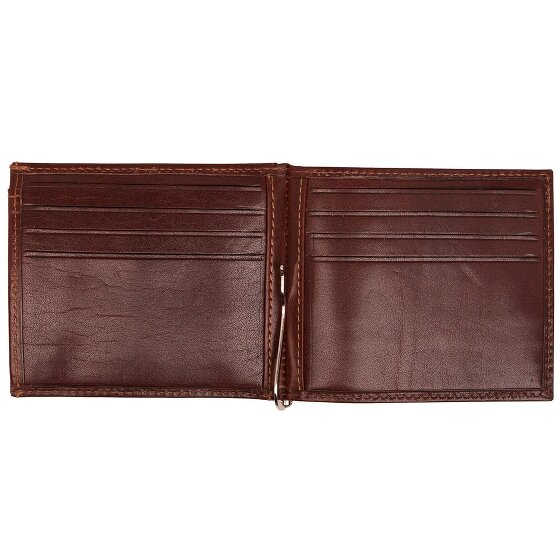 Golden Head Cartera Colorado de cuero RFID de 11 cm con clip para el dinero