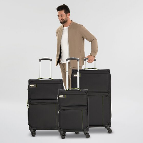 d&n Travel Line 6704 Juego de maletas de 4 ruedas 3pcs.