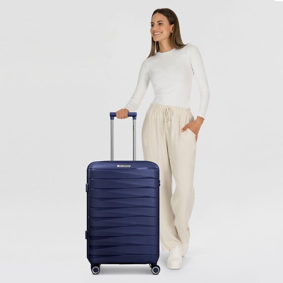 Franky London 4 ruedas Carrito M 65 cm con pliegue de expansión