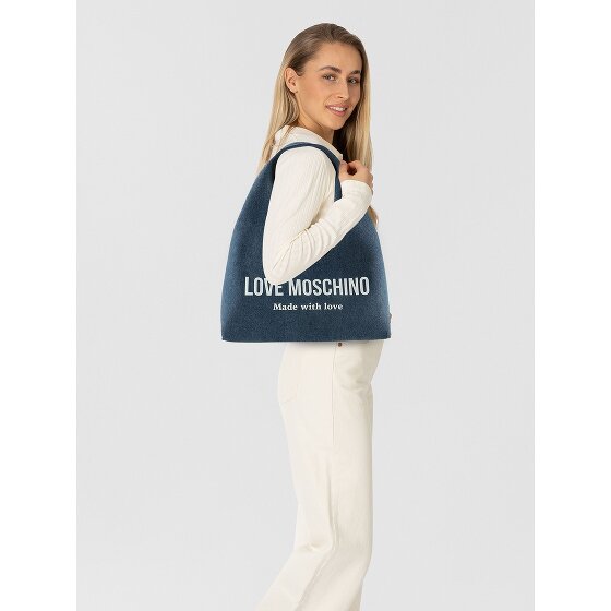 Love Moschino Denim Signature Love Bolsa de hombro 34 cm