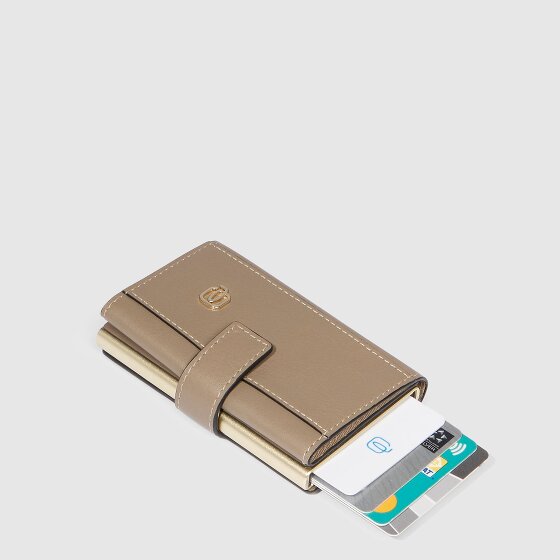 Piquadro Circle Estuche para tarjetas de crédito Protección RFID Piel 6.5 cm