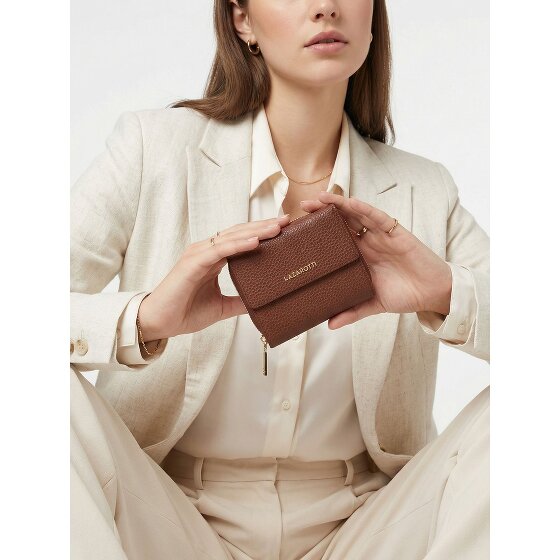 Lazarotti Billetero con cremallera de piel de Bolonia 12 cm