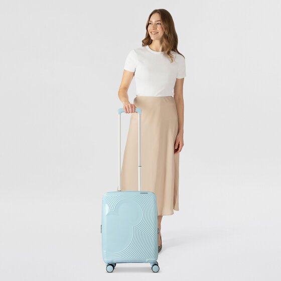 American Tourister Mickey Magic 4 ruedas Carro de la cabina 55 cm con pliegue de expansión