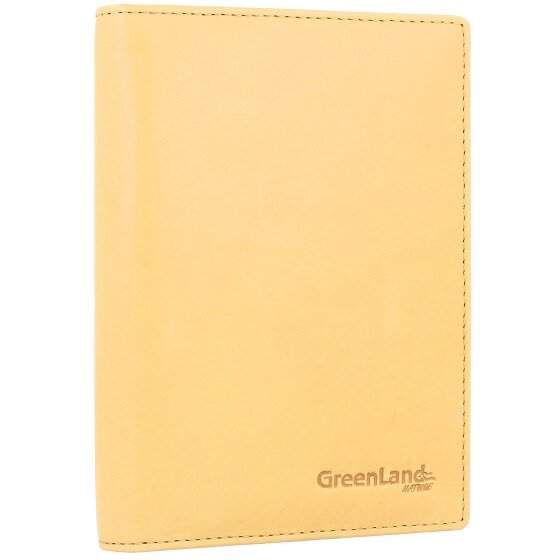 Greenland Nature Funda de color suave para pasaporte de cuero RFID 12 cm