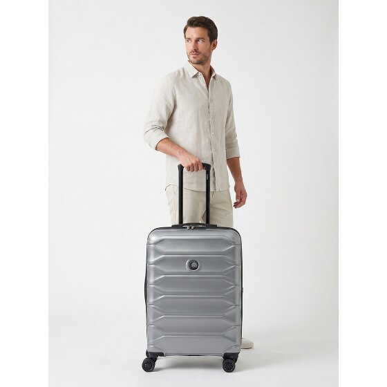 Delsey Paris Meteor 4 ruedas Trolley 68 cm Con asa expansible