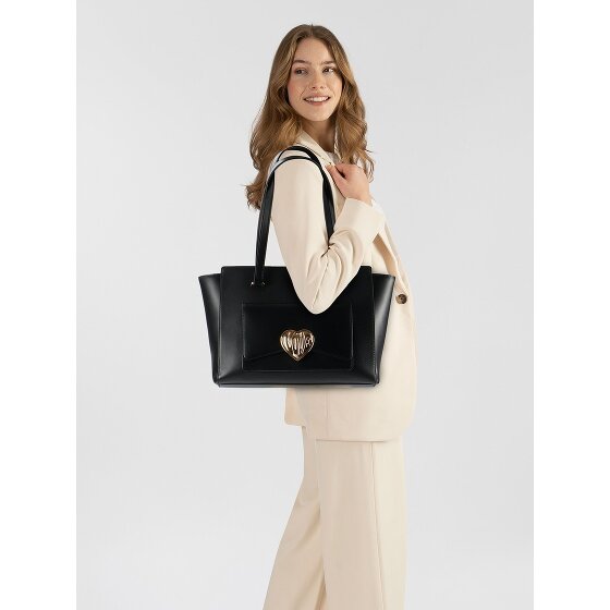 Love Moschino Victory Heart Bolsa de compras Piel 34 cm