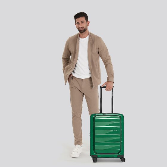 Bergpfeil Travel 4 ruedas Trolley de cabina 55 cm Compartimento para laptop Con fuelle expandible