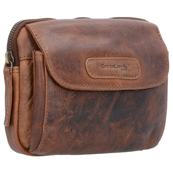 Greenland Nature Riñonera suave y segura de cuero RFID 18 cm