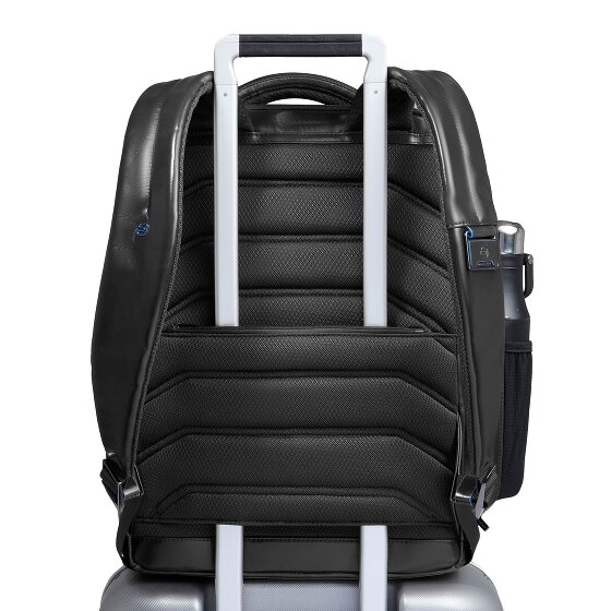 Piquadro Blue Square Mochila de día Piel 42 cm Compartimento para el portátil