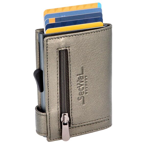 SecWal Tarjetero billetero RFID piel 9,5 cm