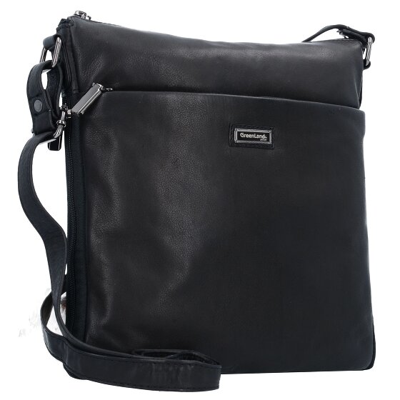 Greenland Nature Black Nappa Bolsa de hombro Piel 29 cm