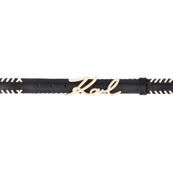 Karl Lagerfeld Cinturón de cuero de la firma