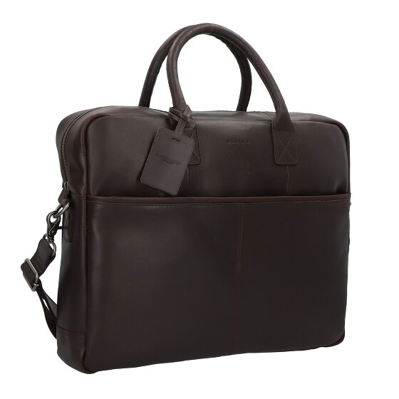 Burkely Maletín Vintage Max Piel 44 cm Compartimento para portátil