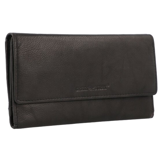 Greenburry Billetera básica de cuero RFID 19 cm