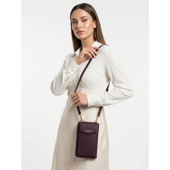 Lazarotti Bologna Cartera de piel con cremallera Funda para teléfono móvil Piel 19 cm