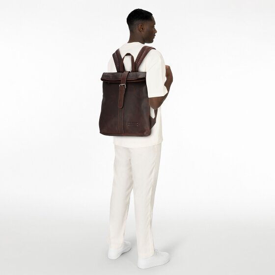 Jack Kinsky Porto Mochila de día Piel 37 cm Compartimento para el portátil
