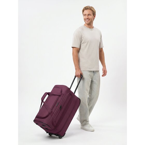 Redolz Bolsa de viaje Duffle Essentials de 2 ruedas 55 cm M con solapa de expansión