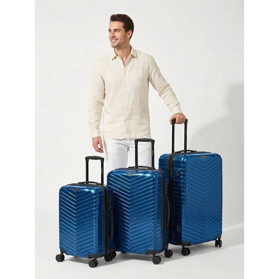 Redolz Essentials 18 4 ruedas Juego de maletas 3 piezas con pliegue de expansión