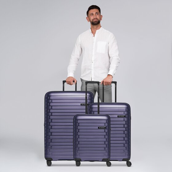 Pactastic Collection 04 THE THREE SET + 4 ruedas Juego de maletas 3 piezas con pliegue de expansión