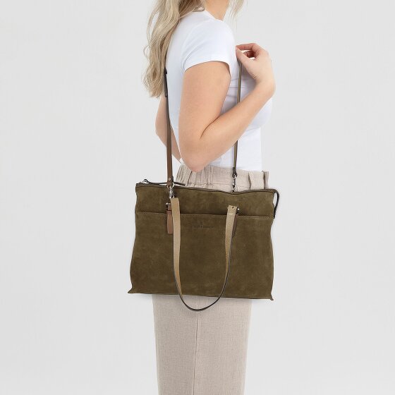 Castelijn & Beerens Nubuck Bolsa de hombro Piel 40 cm Compartimento para el portátil