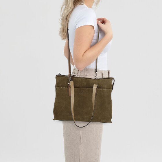 Castelijn & Beerens Nubuck Bolsa de hombro Piel 40 cm Compartimento para el portátil