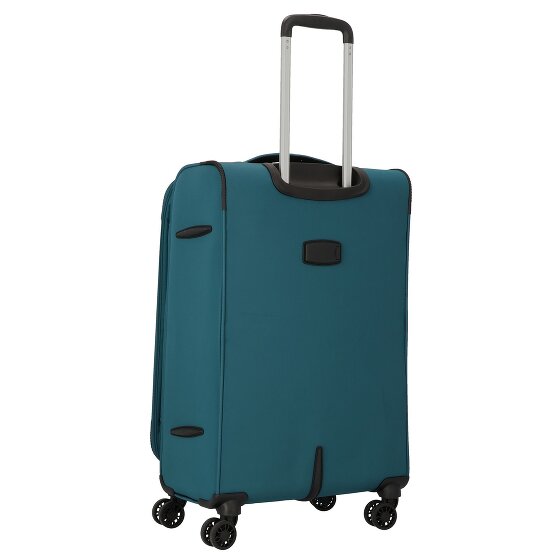 d&n Travel Line 9504 4 ruedas Juego de maletas 3 piezas con pliegue de expansión