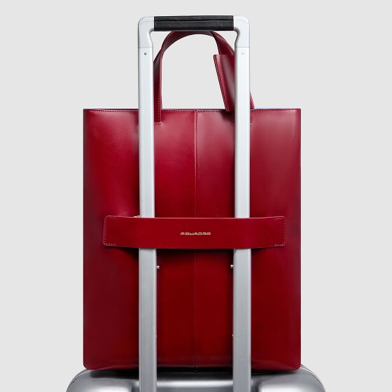 Piquadro Blue Square Bolsa de hombro Protección RFID Piel 30 cm Compartimento para el portátil