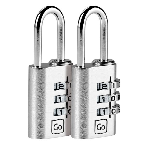 Go Travel Juego de cerraduras de combinación 2 uds.