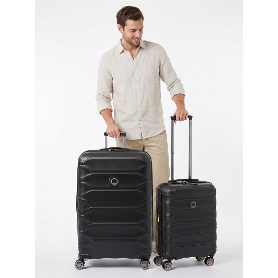 Delsey Paris Juego de maletas Meteor de 4 ruedas, tamaños S y L, con asa expansible