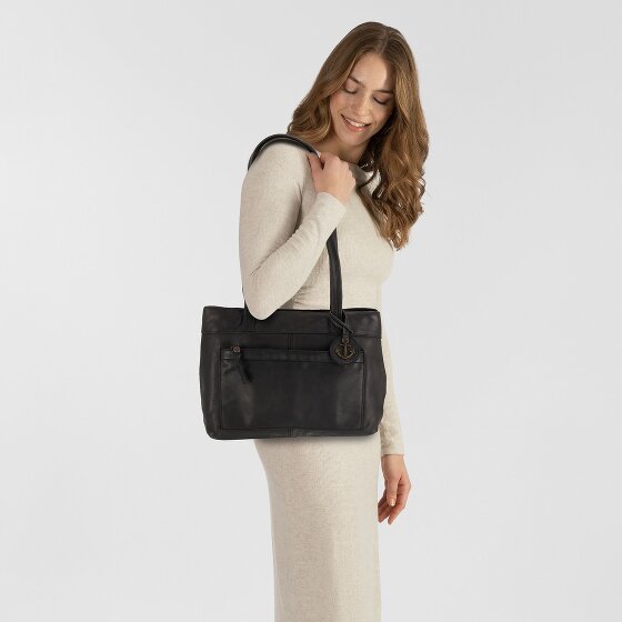 Harbour 2nd Urban Poets Zea Bolsa de compras Piel natural 33 cm