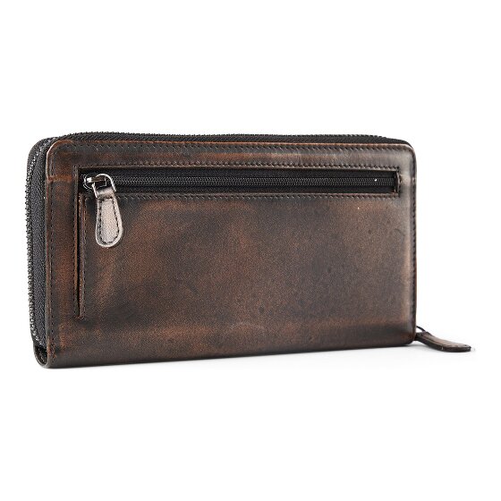 Greenburry Destressed Cartera Protección RFID Piel 19 cm