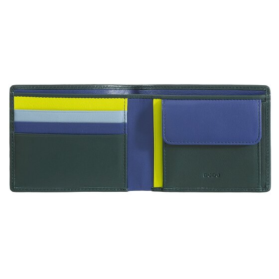 DuDu Billetera de cuero RFID 11 cm