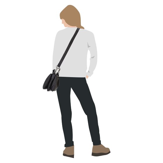 Harbour 2nd Anchor Love Evita Bolso de hombro de cuero 21 cm