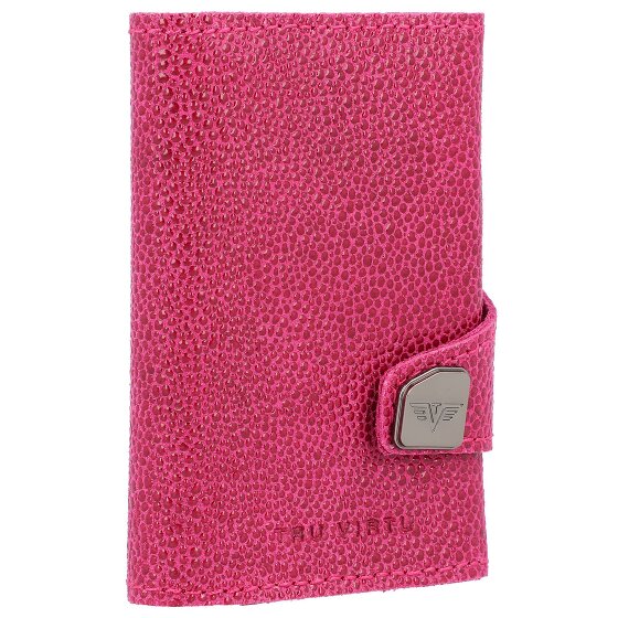 Tru Virtu Funda para tarjetas de crédito Click & Slide Cartera de piel RFID 6,5 cm