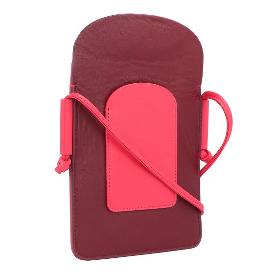 DuDu Bolsa de móvil de colores de Menorca de cuero de 12 cm