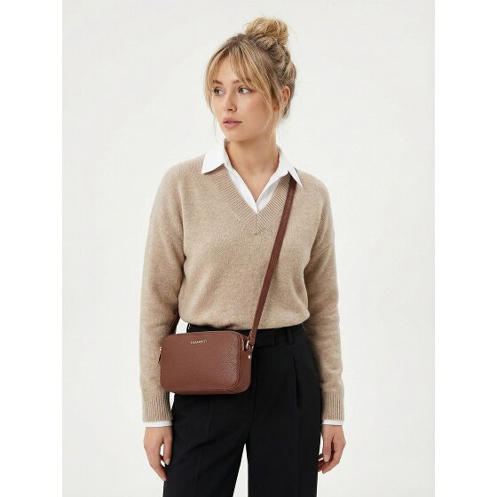 Lazarotti Bolonia Bolso bandolera cuero doble cremallera 18 cm