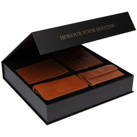 The Chesterfield Brand Set de regalo de 4 carteras de piel de 12 cm