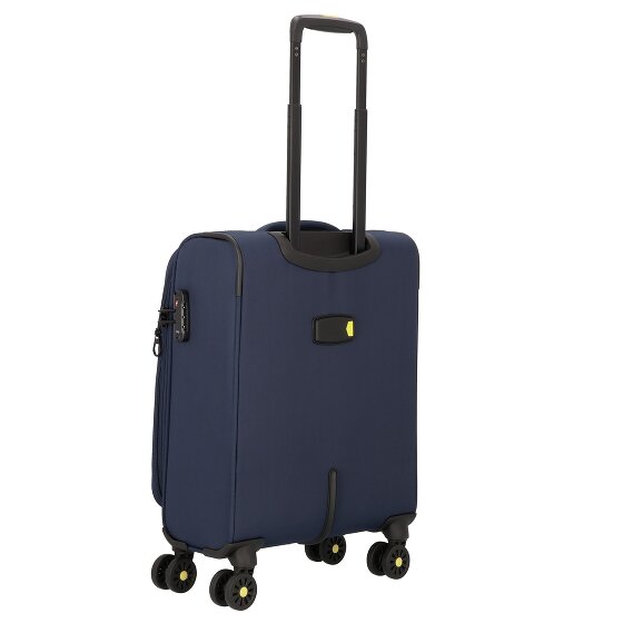 d&n Travel Line 9704 4 ruedas Carro de la cabina S 55 cm con pliegue de expansión