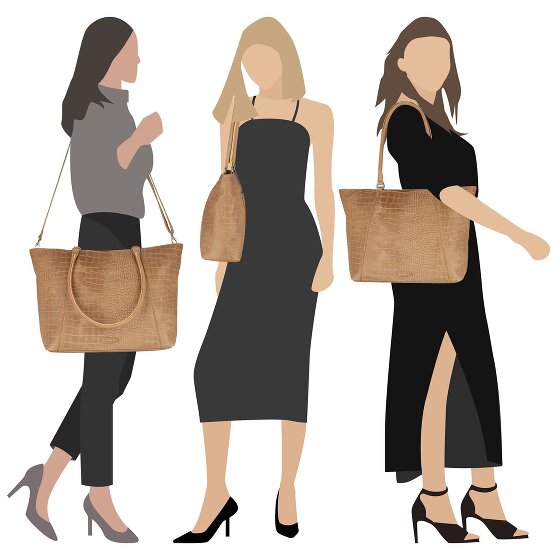 Burkely Cool Colbie Bolsa de compras Piel 37 cm